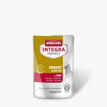Hrana umeda pentru pisici, Integra Protect Urinary, cu vita, 1 X 85 gr
