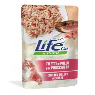 Hrana Umeda Pisici, Life Cat, Pui & Sunca, 70 g