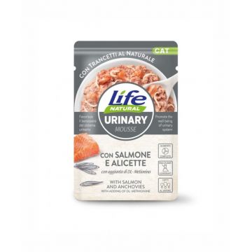 Hrana Umeda Pisici, Life Natural Urinary Mousse Somon si Ansoa, 70 g