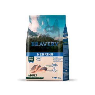 Hrana Uscata Caini, Bravery Dog, Large Adult, 4 kg