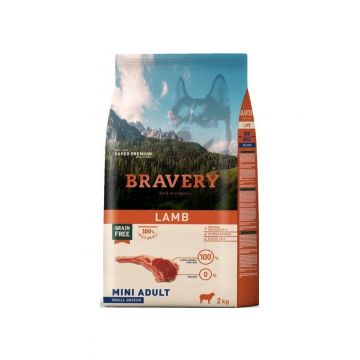 Hrana Uscata Caini, Bravery Dog, Mini Adult, Miel, 2 kg