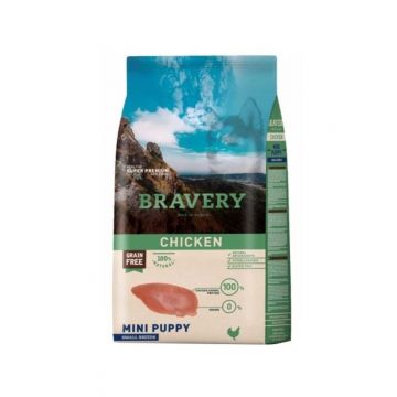 Hrana Uscata Caini, Bravery Dog, Mini Puppy, Pui, 2 kg