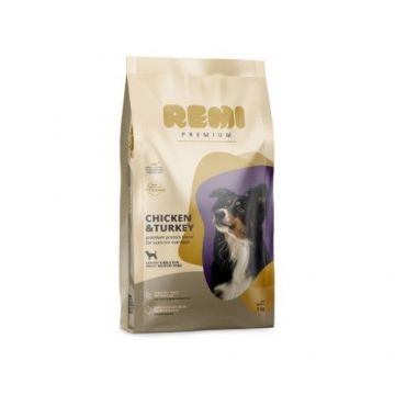 Hrana Uscata Caini, Remi Premium Adult Medium Breed cu Pui si Curcan, 3 kg
