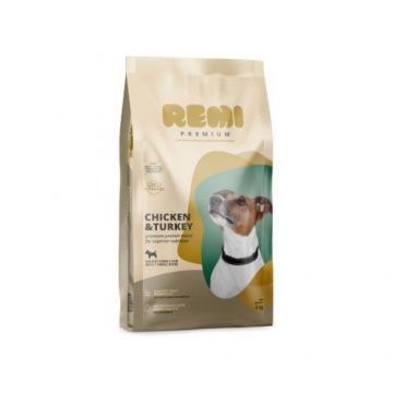 Hrana Uscata Caini, Remi Premium Adult Small Breed cu Pui si Curcan, 3 kg