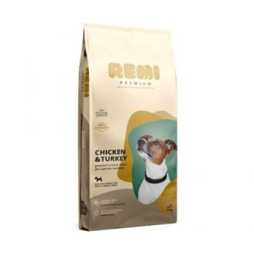 Hrana Uscata Caini, Remi Premium Adult Small Breed cu Pui si Curcan, 8 kg