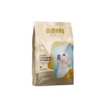 Hrana Uscata Caini, Remi Premium Junior Medium-Large Breed cu Pui si Curcan, 1 kg