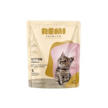 Hrana Uscata Pisici, Remi Premium Kitten cu Pui, 400 g