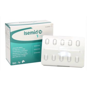 Isemid 1 mg pentru caini 2.5 - 11.5 kg ,1 comprimat masticabil