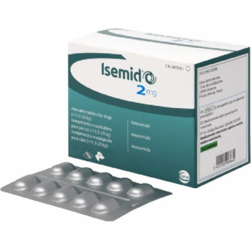 Isemid 2 mg pentru caini 11.5 - 23 kg 1 comprimat masticabil