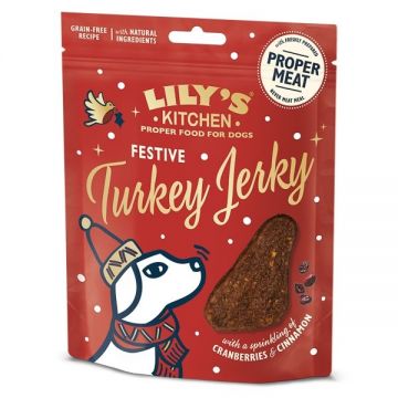 Lily's Kitchen Festive Turkey Jerky for Dogs, 70 g