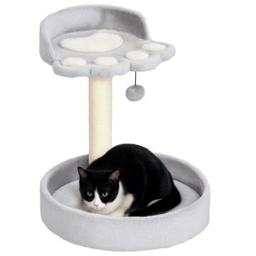 PawHut Copac de Zgariat pentru Pisici de 5kg, 41x41x44 cm, Gri | Aosom Romania