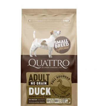 Quattro Dog Small Breed No Grain Adult Rata 1.5 kg