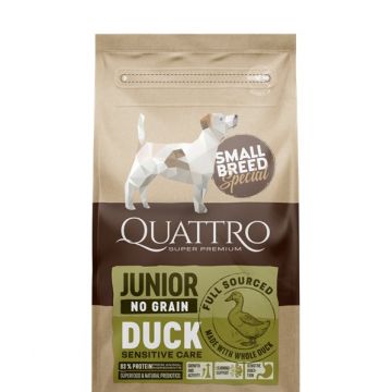 Quattro Dog Small Breed No Grain Junior 7 kg