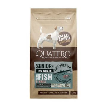 Quattro Dog Small Breed No Grain Senior 7 kg