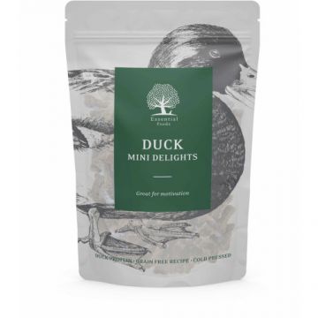Recompense pentru caini Essential Mini Delights Rata 100g