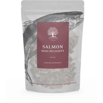 Recompense pentru caini Essential Mini Delights Somon 100g