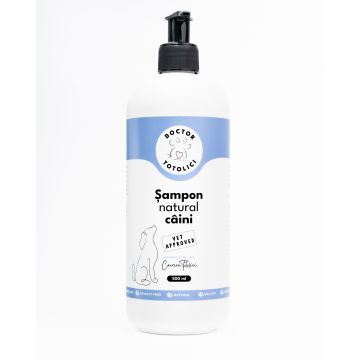 Sampon natural caini Doctor Totolici, 500 ml