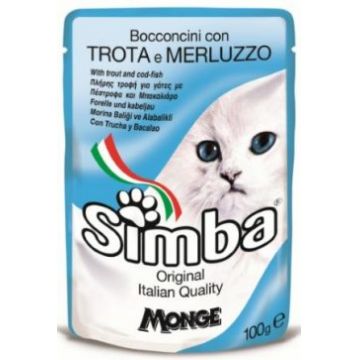 Simba Cat Plic Pastrav 100 g
