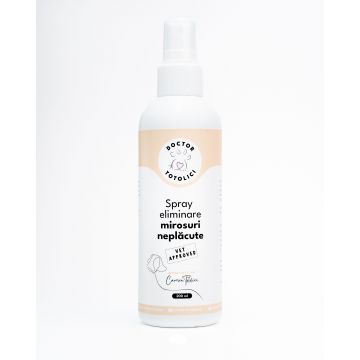 Spray eliminare mirosuri neplacute cu miros de vanilie Doctor Totolici, 200 ml
