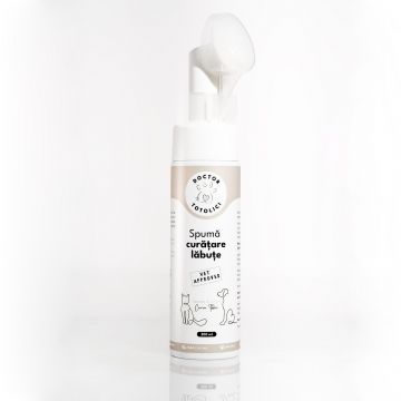 Spuma curatare labute fara clatire Doctor Totolici, 200 ml