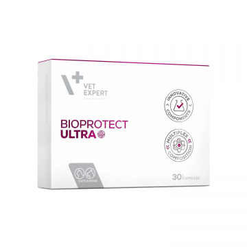 Suport pentru echilibrul microbiomului intestinal, BioProtect ULTRA, VetExpert, 30 tablete