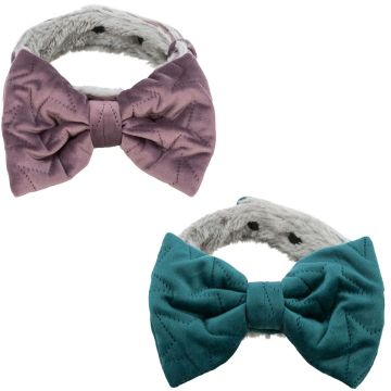 Trixie, guler Estelle cu fundita, diverse culori, 927312, M-L, 40-45 cm/ 40 mm