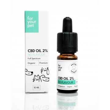 Ulei de CBD 2% pentru Caini si Pisici Fara Aroma Doctor Totolici, 10 ml