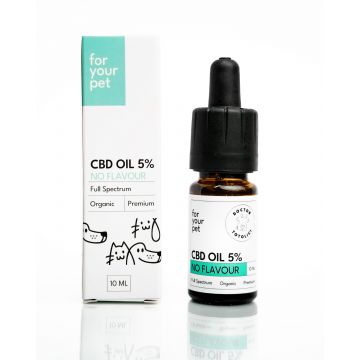 Ulei de CBD 5% pentru Caini si Pisici Fara Aroma Doctor Totolici, 10 ml