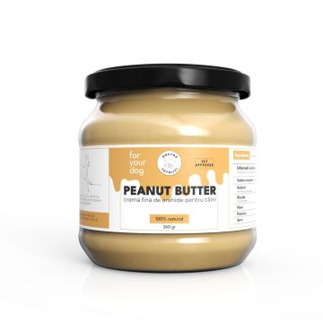 Unt de arahide pentru caini Doctor Totolici, 360 g