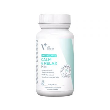VET EXPERT CALM & RELAX MINI – produs pentru gestionarea stresului la câini de talie mică și pisici