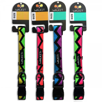 Walkit Zgarda Caine Tesatura Jacquard M 1.9 cm X 36-51 cm - roz