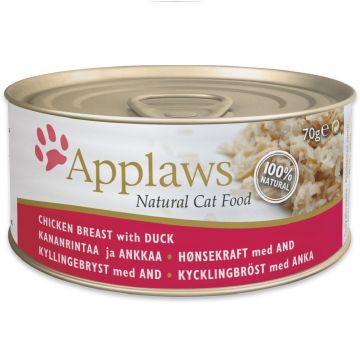 Applaws Cat Cons Piept Pui si Rata 156 g