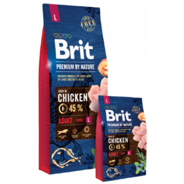 Brit Premium By Nature Adult L - 15-kg