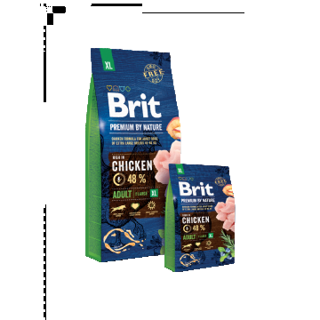 Brit Premium By Nature Adult XL - 15-kg