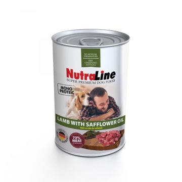 Nutraline Dog Conserva Adult Monoprotein Miel Ulei de Sofranel 400 g