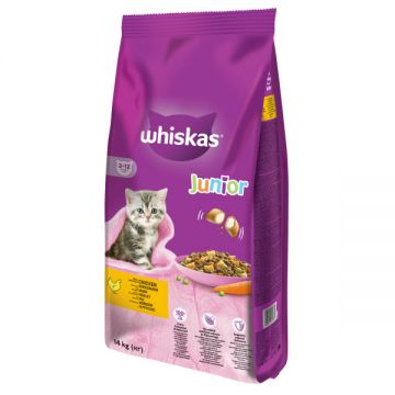 Whiskas Junior Pui 14 kg