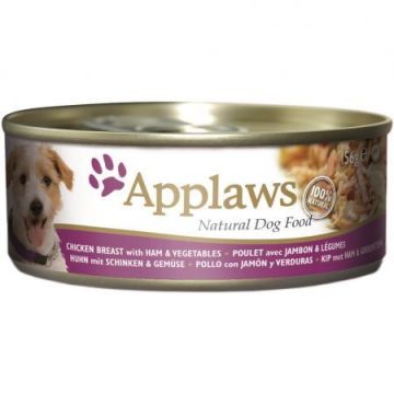 Applaws Dog Cons Pui, Sunca, Vegetale 156 g