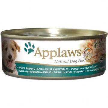 Applaws Dog Cons Pui, Ton, Vegetale 156 g
