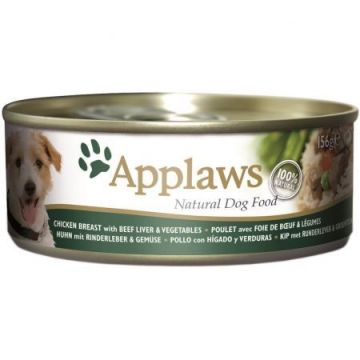 Applaws Dog Cons Pui, Vita, Vegetale 156 g