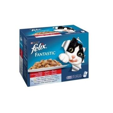 Felix Fantastic Multipack Carne 12 x 100 g