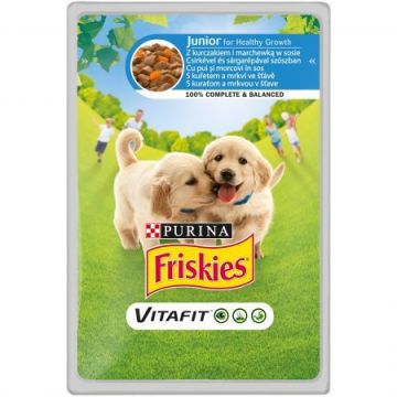 Friskies Dog Plic Junior Pui/Morcovi100 g