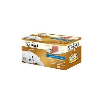 Gourmet Gold Cons Mousse Vita/Ton/Ficat/Curcan 4 X 85 g