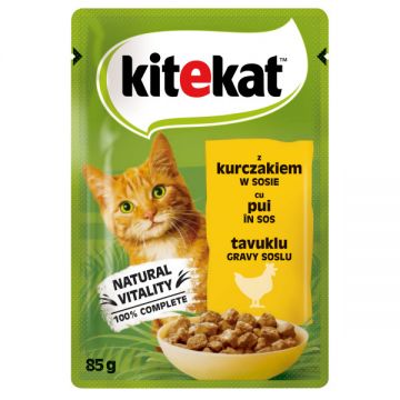 Kitekat Plic Adult Pui 85 g