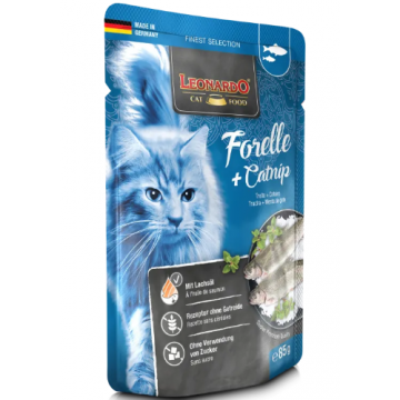 Leonardo Plic Pastrav/Iarba Pisicii 85 g