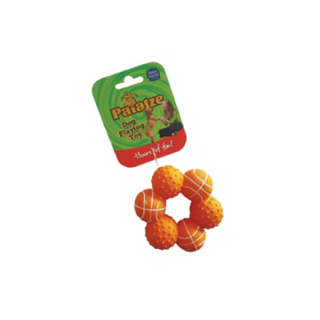 Paiatze Dog Inel Orange 6 Mingi Latex 0035/ 2435