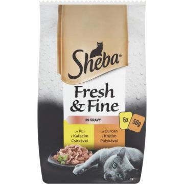 Sheba Minipouch Selectii De Pasare 6 X 50 g