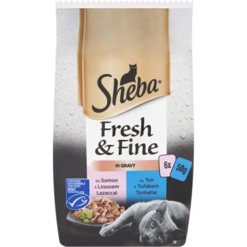 Sheba Minipouch Selectii De Somon/Ton 6 X 50 g