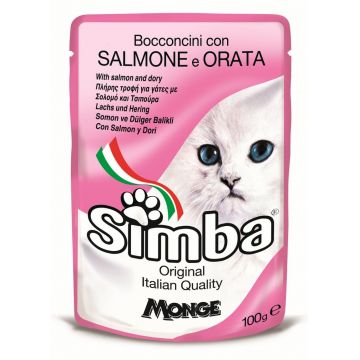 Simba Cat Plic Somon/Dorada 100 G