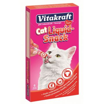 Vitakraft Snacks Pisica Liquid Vita/Inulina 6 X 15 g
