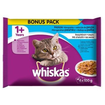 Whiskas Plic Adult Peste 4 X 100 g